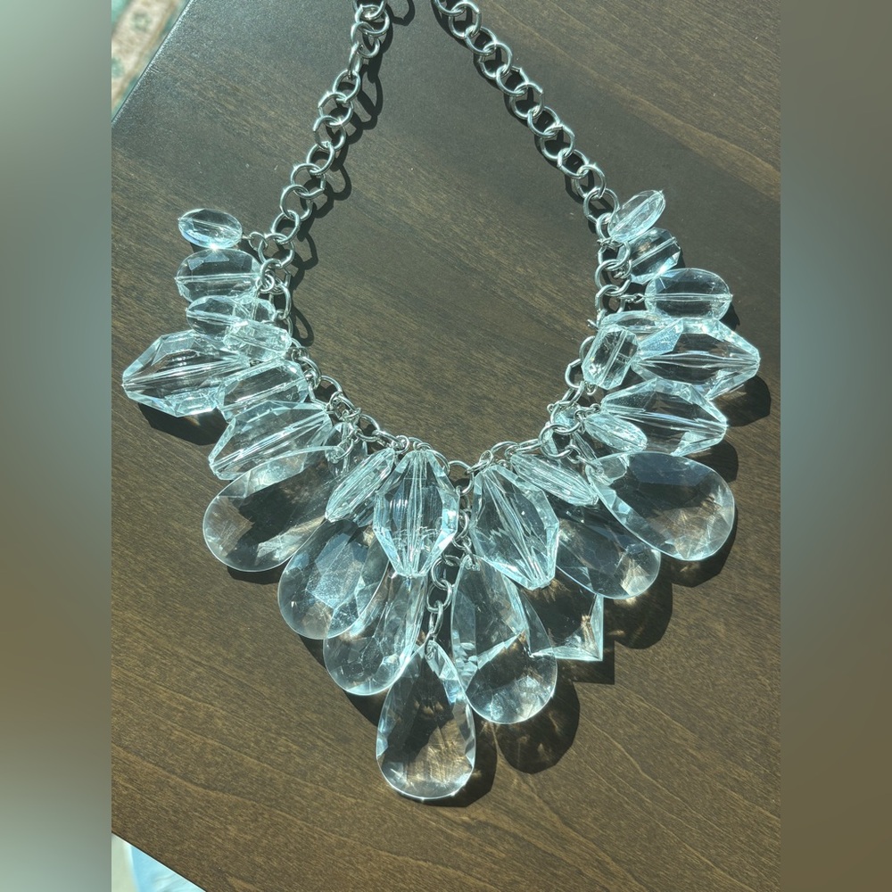Clear Statement Necklace